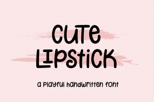 Cute Lipstick Playful Font Download