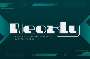 Neoxly - Tech Futuristic Typeface Font Download