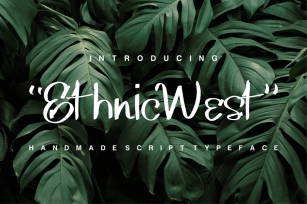 EthnicWest Handmade Script Typeface Font Download