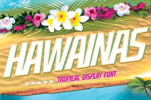 Hawainas - Tropical Display Font Font Download