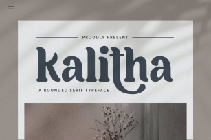 Kalitha - Rounded Serif Typeface Font Download