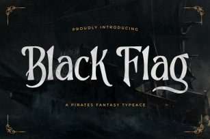 Black Flag - Pirates Fantasy Typeface Font Download