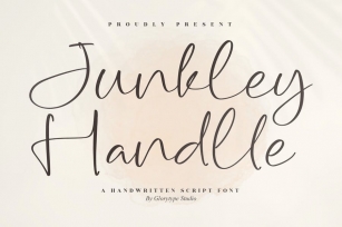 Junkley Handlle Handwritten Script Font Font Download