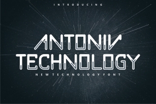 Antoniv Technology Font Font Download