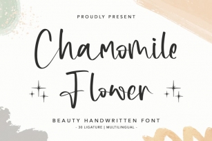 Chamomile Flower Font Download