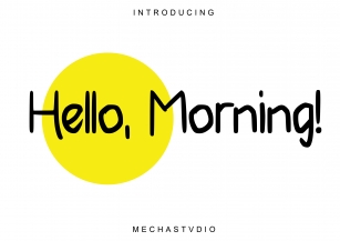 Hello Morning Font Download