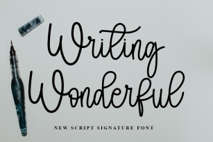 Writing Wonderful Font Download
