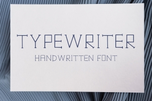 Typewriter handwritten in ttf, otf Font Download