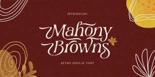 Mahony Browns Font Download