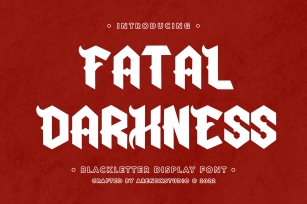 Fatal Darkness Font Download