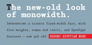 Bodoni Egyptian Mono Font Download
