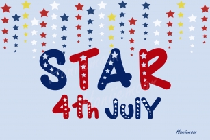 Star 4th July Font Download