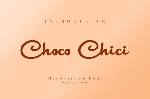 Choco Chici a Handwritten Font Download