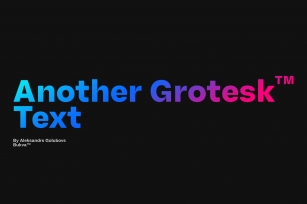 Another Grotesk Text Family Font Download