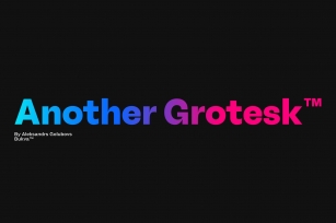 Another Grotesk Complete Family Font Download