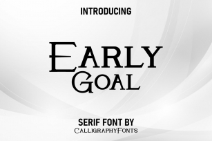 Early Goal Font Download