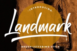 Landmark Brush Font Download