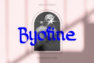 Byofine Gothic Display Typeface Font Download