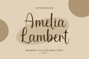 Amelia Lambert Font Download