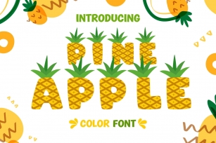 Pineapple color Font Download