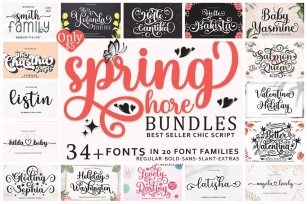 Spring Bundles Font Download