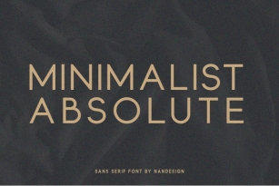 Minimalist Absolute Font Download