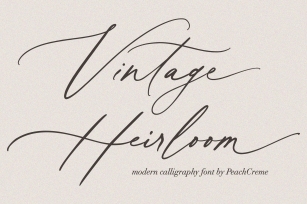 Vintage Heirloom // Calligraphy Font Download