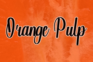 Orange Pulp Font Download