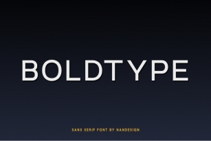 Boldtype Font Download