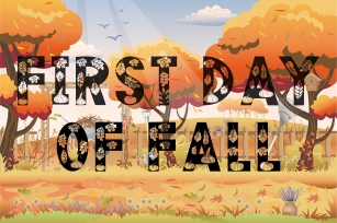 First Day of Fall Font Download