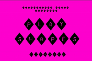 Play Shapes Diamonds Font Download