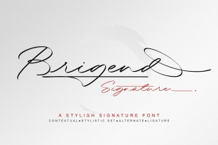 Brigend Signature Font Download