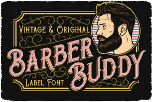 Barber Buddy Layered Font Font Download