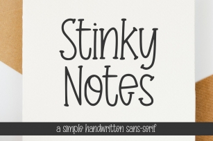 Stinky Notes Font Download