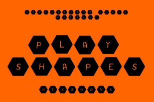 Play Shapes Hexagons Font Download