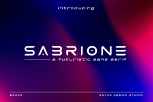Sabrione – Futuristic Font Font Download