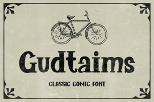 Gudtaims - Classic Comic Font Font Download