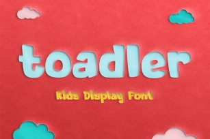 Toadler - Kids Display Font Font Download