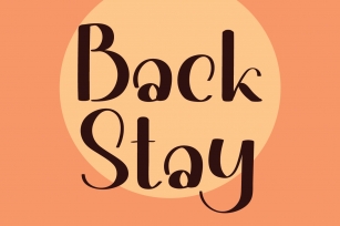 Back Stay Font Download
