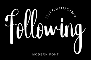 Following Font Download