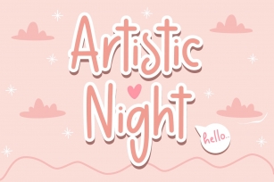 Artistic Night Font Download