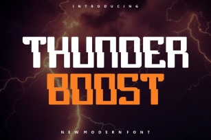 Thunder Boost Font Font Download
