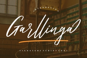 Garllinga | Signature Script Font Font Download