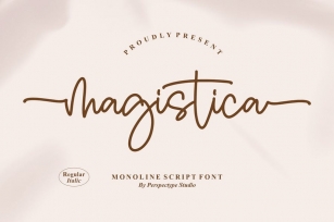 Magistica Monoline Script Font Font Download