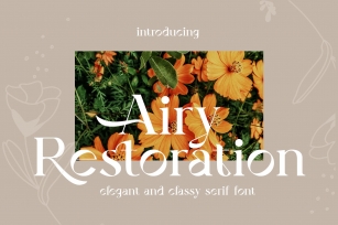 Airy Restoration Font Download