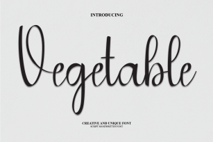 Vegetable Font Download
