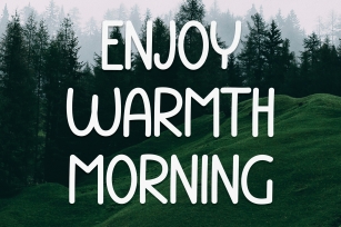 Enjoy Warmth Morning Font Download