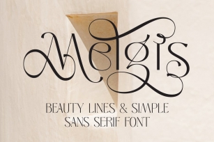 Melgis - Beauty Line & Simple Font Font Download