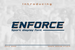 Enforce - Sport Font Font Download
