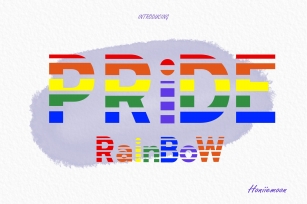 Pride Rainbow Font Download